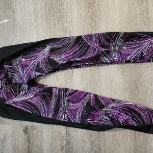 K-DEER Vibrant Pink and Black Leggings